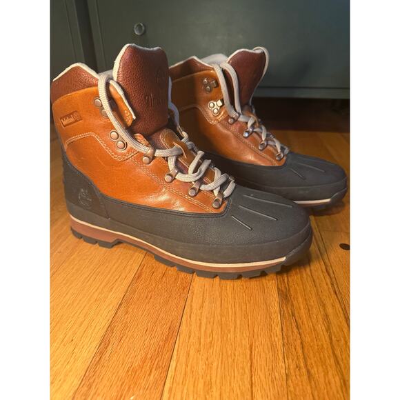 Timberland Euro Hiker Burnt Orange Men\'s Boot Waterproof Combat Sz 9